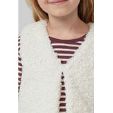 Gilet - Teddy-pluche - Glittereffect - V-hals