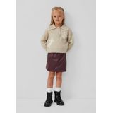 Rok - Imitatieleer - A-lijn - Voor Kinderen - Met Ruches en Plooien