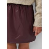 Rok - Imitatieleer - A-lijn - Voor Kinderen - Met Ruches en Plooien