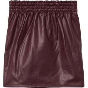 Rok - Imitatieleer - A-lijn - Voor Kinderen - Met Ruches en Plooien