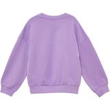 Sweatshirt - Oversized - Zacht - Glitterprint - Bloemenapplicatie