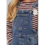 Denim - Tuinbroek - Relaxed-fit - Katoenen - Used Effect