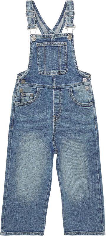 Denim - Tuinbroek - Relaxed-fit - Katoenen - Used Effect