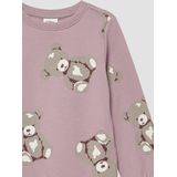 Sweatshirt - Katoenmix - Met All-over Print - Knusse Geborstelde Binnenkant