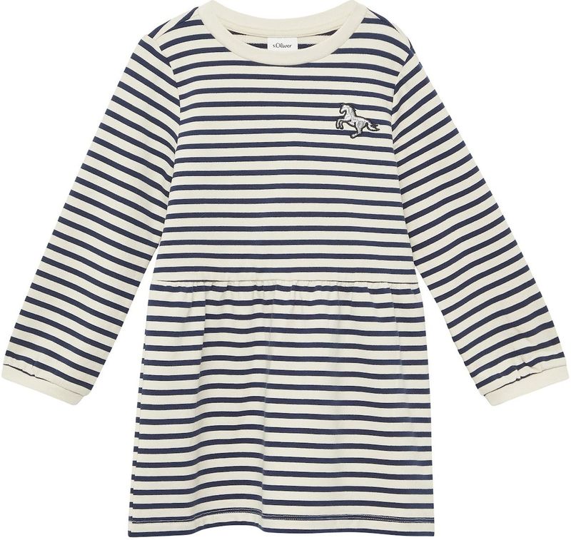 s.Oliver RED LABEL - Sweatjurk - Mini - Katoenmix - Gestreept - Lange Mouwen