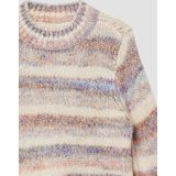 Gebreide Trui - Gestreept - Losse Pasvorm - Ronde Hals - Wijde Mouwen