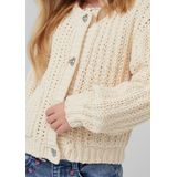 Vest - Cardigan - Losvallend - Met Hartvormige Metalen Knopen