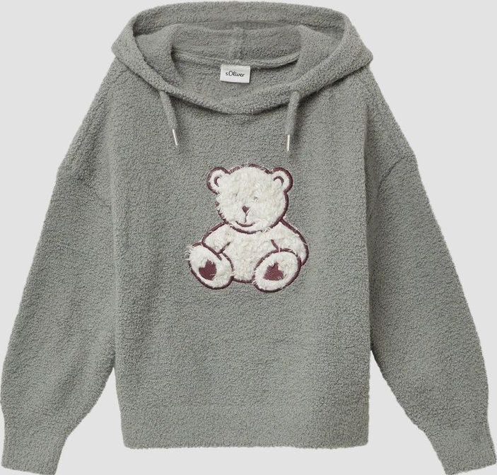 s.Oliver fleece fleecetrui grijs