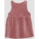 Jurk - Corduroy - Met Bloemenborduursel - Verstelbare Bandjes - Zachte Katoenmix