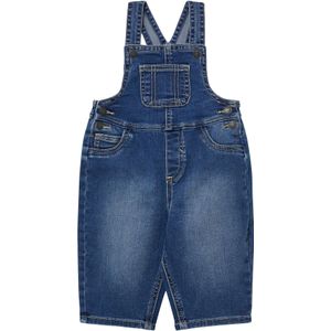 Denim Tuinbroek - Gewassen Afwerking - 5-Pocket Ontwerp - Relaxte Pasvorm