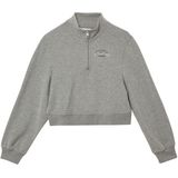 Sweatshirt - Cropped - Met Opstaande Kraag - Zacht - Geribde Boorden