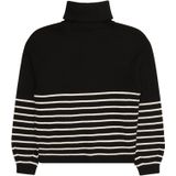 Gebreide Trui - Streeppatroon - Hoge Troyer-kraag - Zacht