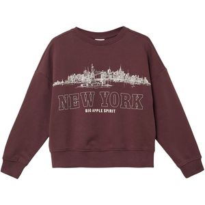 Sweatshirt - Oversized - Met Opvallende Print - Geborstelde Binnenkant - Boxy Fit