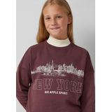 Sweatshirt - Oversized - Met Opvallende Print - Geborstelde Binnenkant - Boxy Fit