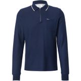 s.Oliver - Shirt - Navy - Lange Mouw - Polokraag