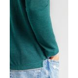 s.Oliver - Henleyshirt - Bottle Green - Lange Mouwen - 3-knoopsmodel