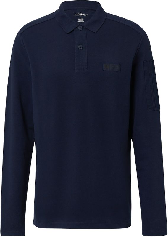 s.Oliver - Poloshirt - Navy - Lange Mouwen - Geborduurd Logo