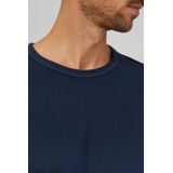 s.Oliver - Shirt - Donkerblauw - Lange Mouw - Normale Pasvorm