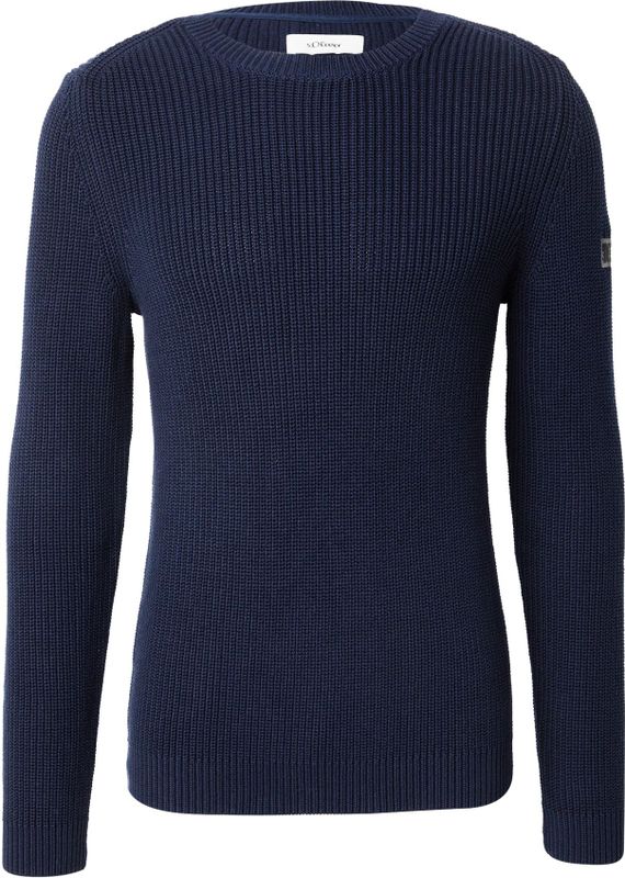 s.Oliver - Gebreide Trui - Navy - Regular Fit