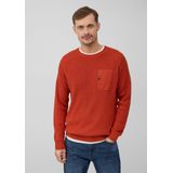 Gebreide Trui - Mustermix - Raglanmouwen - Met Borstzak en Drukknop