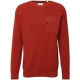 Gebreide Trui - Mustermix - Raglanmouwen - Met Borstzak en Drukknop