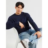 Gebreide Trui - Mustermix - Raglanmouwen - Rippbündchen - Met Borstzak en Drukknop