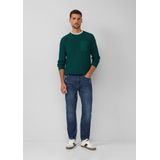 Gebreide Trui - Mustermix - Raglanärmels - Met Borstzak en Drukknop