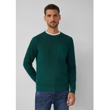 Gebreide Trui - Mustermix - Raglanärmels - Met Borstzak en Drukknop