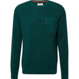 Gebreide Trui - Mustermix - Raglanärmels - Met Borstzak en Drukknop