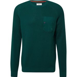 Gebreide Trui - Mustermix - Raglanärmels - Met Borstzak en Drukknop