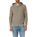 s.Oliver - Gebreide Trui - DARK STONE BEIGE - Met Capuchon