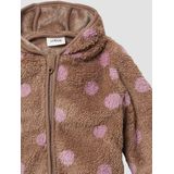 Binnen-Jacke - Knusse Pluchen Teddy Jas - Unisex - Met Ritssluiting en Capuchon