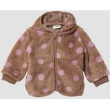 Binnen-Jacke - Knusse Pluchen Teddy Jas - Unisex - Met Ritssluiting en Capuchon