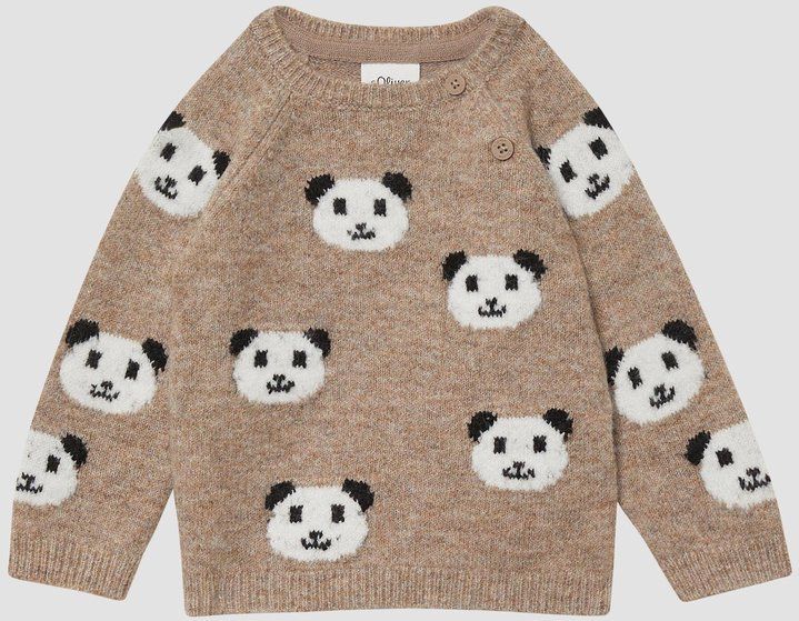 s.Oliver - Gebreide Trui - Met Berenmotieven