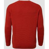 Gebreide Trui - Met Raglanärmels - Met Rippbündchen - Met Opgezette Borsttas