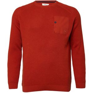 Gebreide Trui - Met Raglanärmels - Met Rippbündchen - Met Opgezette Borsttas