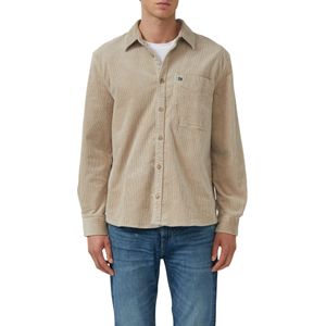 s.Oliver - Regular Fit - Overhemd - Beige - Lange Mouwen - Corduroy