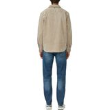 s.Oliver - Regular Fit - Overhemd - Beige - Lange Mouwen