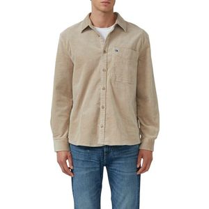 s.Oliver - Regular Fit - Overhemd - Beige - Lange Mouwen