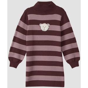 Jerseyjurk - Gestreept - Met Glitterapplicatie - Losse Pasvorm - Lange Mouwen