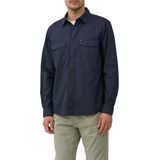 s.Oliver - Overhemd - Donkerblauw - Lange Mouwen - Met Decoratieve Stiksels