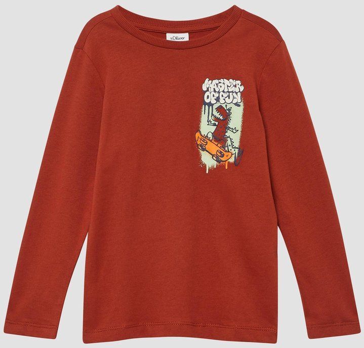 T-shirt - Zacht Katoen - Lange Mouwen - Ronde Hals - Normale Pasvorm