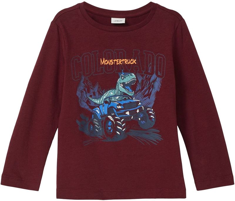 T-shirt - Lange Mouwen - Dinosaurusprint