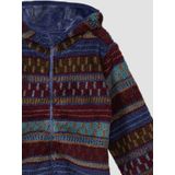 s.Oliver RED LABEL - Fleecejack - Regular Fit - Met Capuchon - All-over Motief