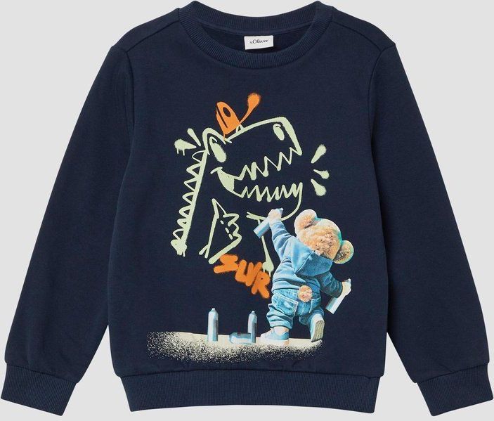 s.Oliver - Sweatshirt - Zacht - Met Fotoprint