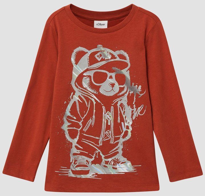 s.Oliver longsleeve donker oranje