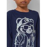 T-shirt - Lange Mouwen - Katoen - Met Siliconenprint