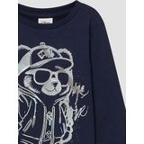 T-shirt - Lange Mouwen - Katoen - Met Siliconenprint