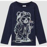 T-shirt - Lange Mouwen - Katoen - Met Siliconenprint