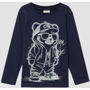 T-shirt - Lange Mouwen - Katoen - Met Siliconenprint